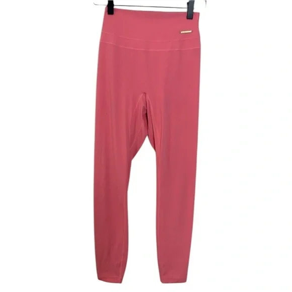 GYMSHARK x Whitney Simmons- V2 Leggings Coral Pink Athletic Training Gym Workout - Picture 4 of 9